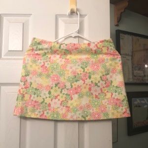 Lilly Pulitzer neon flowery skirt. Size 00